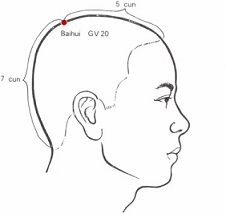 GV20 acupuncture point BAI HUI