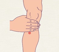 St36 acupuncture point ZU SAN LI